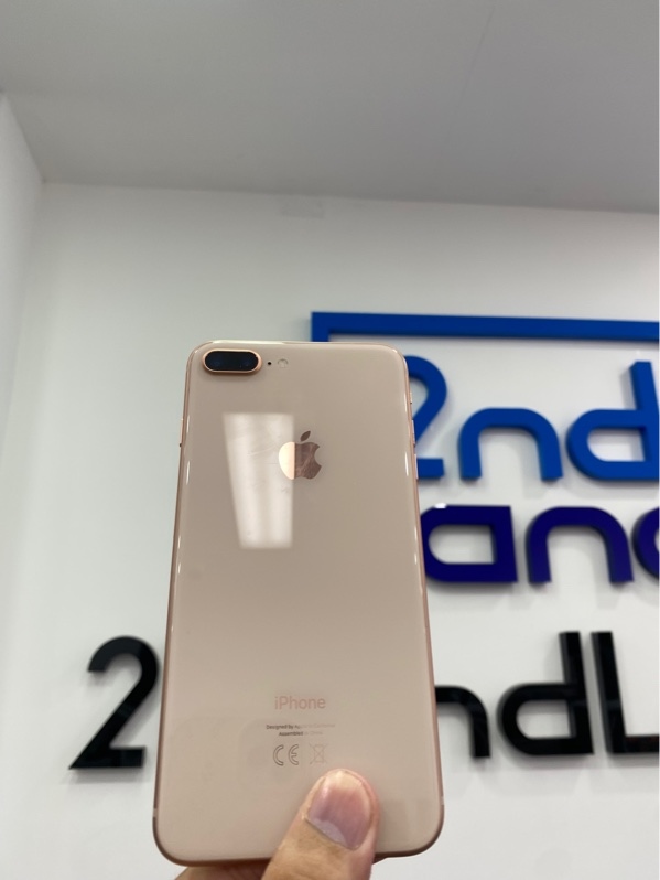 Điện thoại iPhone 8 Plus - CH/A - 64GB - Pin: 100% - Chu kỳ sạc 23 - Màu vàng hồng - Ngoại hình: 97% - Màn ám hồng, đã thay màn, mất truetone - Body