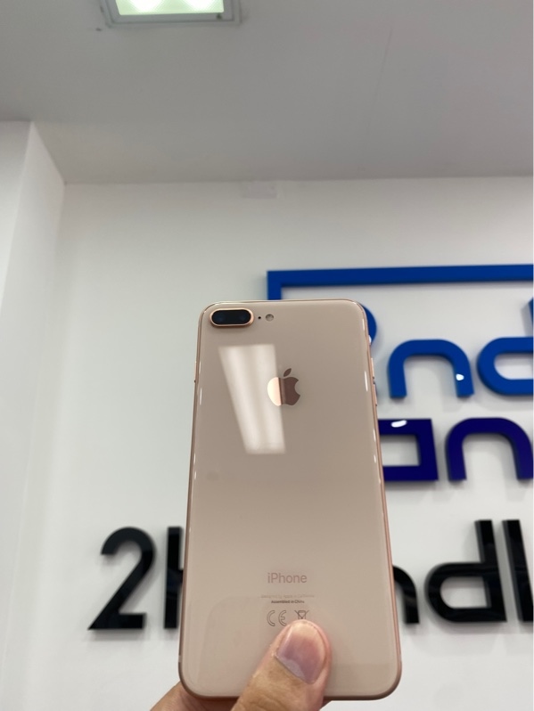 Điện thoại iPhone 8 Plus - CH/A - 64GB - Pin: 100% đã thay pin linh kiện - Chu kỳ sạc 36 - Màu vàng hồng - Ngoại hình: 97% - Màn ám hồng - Body