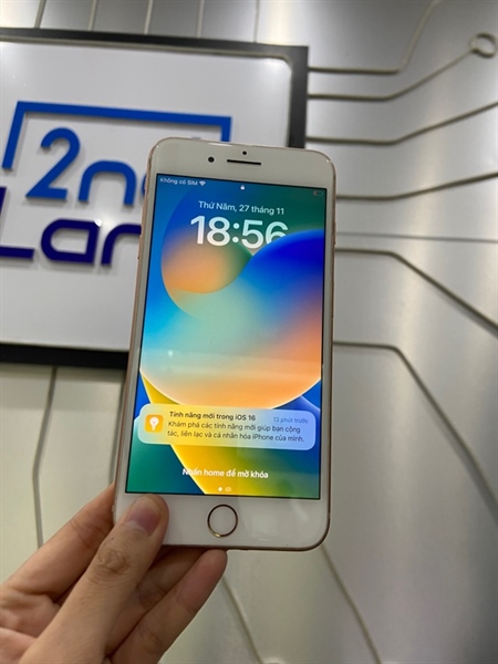 Điện thoại iPhone 8 Plus - LL/A - 64GB - Sim vật lý - Pin 99% đã thay - Màu vàng - Ngoại hình: 97% - Màn ám vàng - Body 2