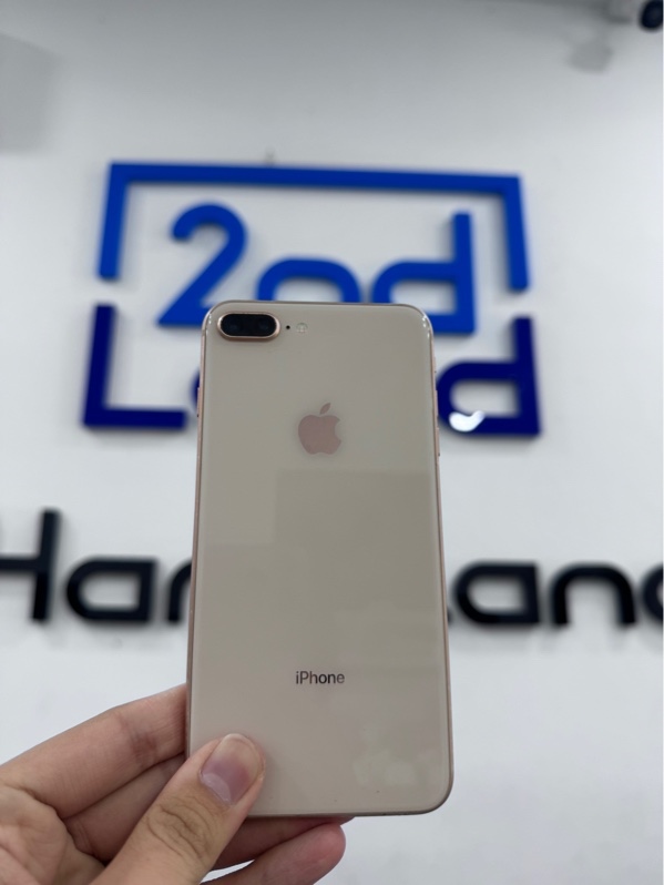 Điện thoại iPhone 8 plus - LL/A - ios 16.7.16 - 64gb - Màu hồng - Pin 100% - Ngoại hình 97% - Màn ám hồng , lưng trầy , loa rè , viền trầy cấn - Kèm sạc linh kiện