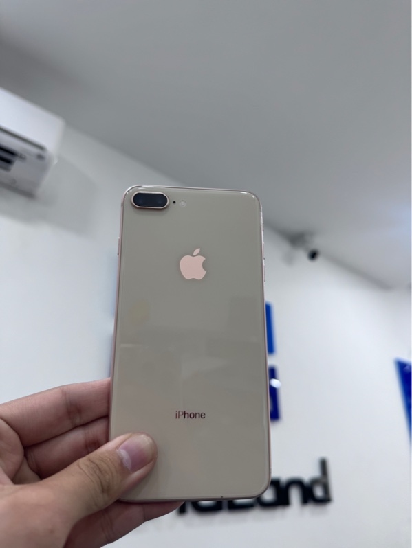 Điện thoại iPhone 8 plus - Máy mã N - LL/A - 64gb - ios 16.7.15 - Màu vàng hồng - Pin thay 93% - Ngoại hình 96% - Trầy xước, màn ám hồng, màn ép kính - Body