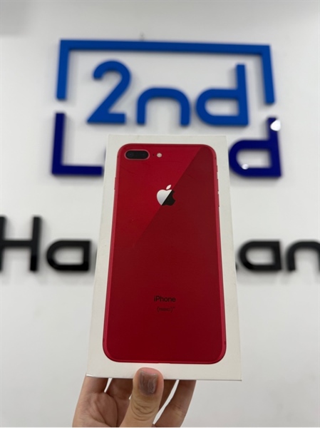 Điện thoại iPhone 8plus - LL/A - IOS 16.7.10 - 64GB - Màu đỏ - Pin thay 100% - Ngoại hình 97% - màn phản quang 1 đốm , màn ám vàng - Box , sạc