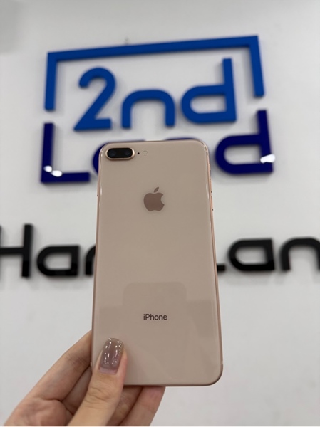 Điện thoại iPhone 8plus - VN/A - IOS 16.7.10 - 64GB - Màu hồng - Pin 98% - Ngoại hình 97% - màn ám hồng nhẹ - Kèm sạc