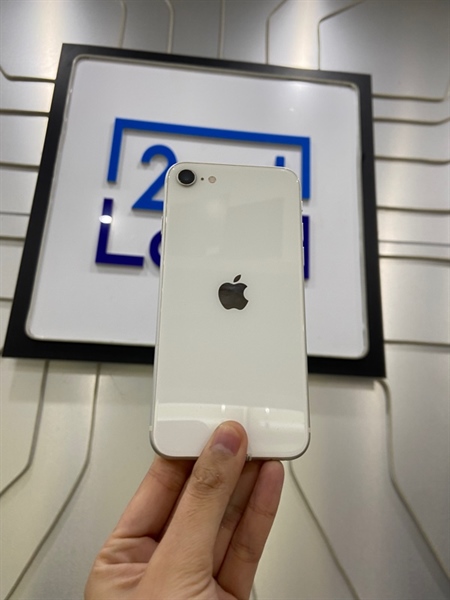Điện thoại iPhone SE Gen 2 2020 - KH/A - 64GB - Pin 100% thay new - Màu trắng - Ngoại hình: 97% - Sườn cấn, cam trước và sau thay, phản quang nhẹ - Body