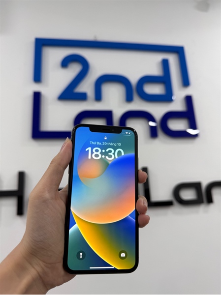 Điện thoại iPhone X - CH/A - IOS 16.7.8 - 256 GB - Màu đen - Pin 100% - Ngoại hình 96% - Kèm sạc 2