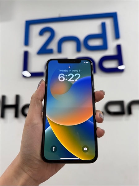 Điện thoại iPhone X - KH/A - IOS 16.7.11 - 256GB - Màu đen - Pin thay 100% - Ngoại hình 97% - Màn thay , mất face ID , màn 1 chấm mực , bể kính lưng , màn ám hồng nhẹ - Kèm sạc 2