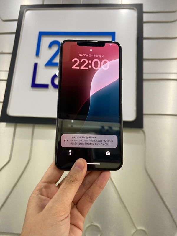 Điện thoại iPhone XS Max - 2X/A - 256GB - Pin 100% thay linh kiện - Màu đen - Ngoại hình: 97% - Màn lưu ảnh nhẹ - Body 3