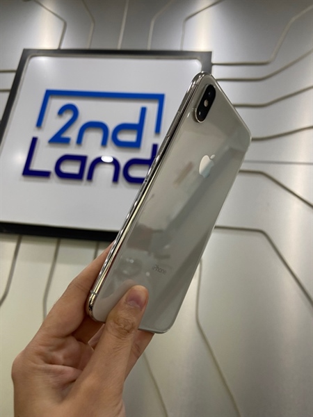 Điện thoại iPhone XS Max - LL/A - 256GB - Máy lock - Pin 100% thay new - Màu trắng - Ngoại hình: 97% - Màn ám hồng, màn xước, màn đánh kính + ép kính - Body 1