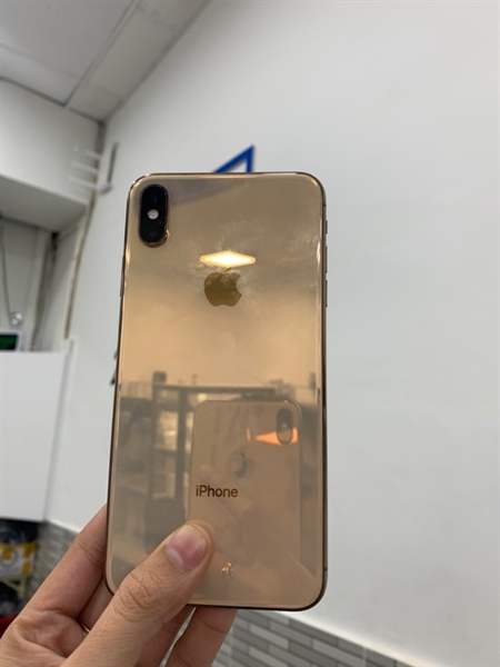 Điện thoại iPhone Xs Max - VN/A - 64GB - Màu vàng - Pin 100% linh kiện - Ngoại hình: 96% - Lưng linh kiện, thay cam trước, cam sau xướt + đốm - Body