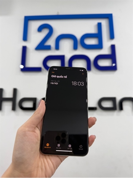 Điện thoại iPhone XS Max - X/A - IOS 18.7.2 - 64GB - Màu trắng - Pin linh kiện 87% - Ngoại hình 97% - Màn linh kiện hồng nhẹ , viền trầy - Body 2