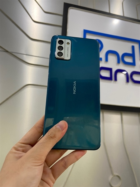 Điện thoại Nokia G22 - Ram 4/128GB - Màu xanh - Ngoại hình: 96% - Trầy sườn nặng, màn ám hồng , ám cam dưới nặng, màn xước dăm, cam zoom chậm , vân tay hư - Body - không bảo hành
