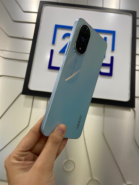 Điện thoại Oppo A18 - Helio G85 - Ram 4/64GB - Màu Glowing Blue - Ngoại hình: 98% - Màn ám viền xanh - Body 1