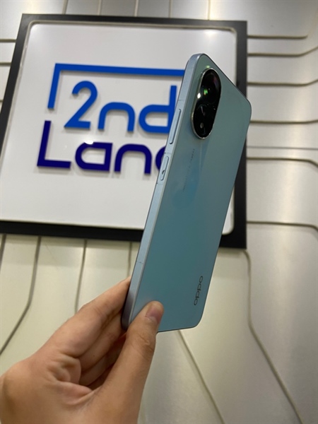 Điện thoại Oppo A18 - Ram 4/128GB - Helio G85 - Màu xanh - Ngoại hình: 97% - Màn ám viền hồng - Body 1