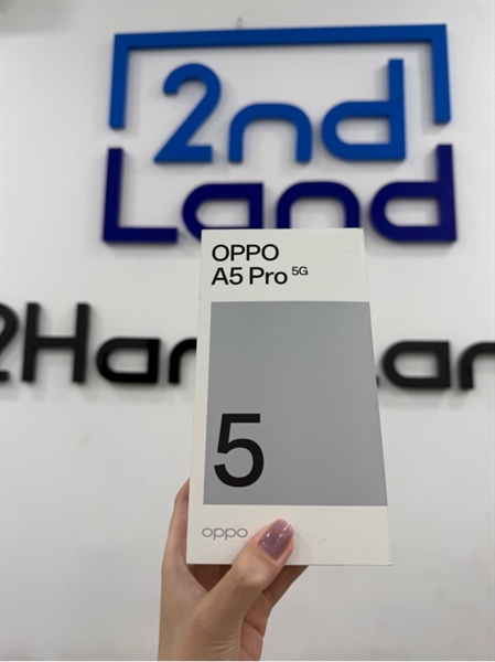 Điện thoại Oppo A5 Pro 5G - Dimensity 6300 - 6/128GB - Nội địa Trung có CH play - Màu hồng - Ngoại hình 98% - Tối viền nhẹ - Kèm Box , sạc