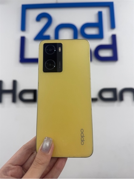 Điện thoại Oppo A57 (CPH2407) - Helio G35 - 4/128GB - Màu vàng - Ngoại hình 97% - Màn ám hồng , màn ép kính , trầy viền , tróc sơn - Body