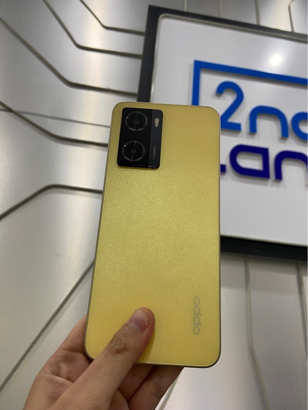 Điện thoại Oppo A57 - Ram 4/128G - Helio G35 - Màu vàng - Ngoại hình: 97% - Màn ám viền nhẹ - Body