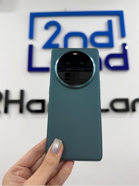 Điện thoại Oppo Find X6 Pro - Snapdragon 8 Gen 2 - 12/256GB - Màu xanh - Pin 85% - Ngoại hình 97% - Màn xước , cam trầy , viền trầy - Body