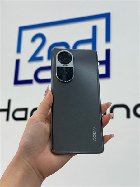 Điện Thoại Oppo Reno 10 - 5G - Dimen Sity 7050 - Ram 8-256GB - Ám vàng nhẹ, màn xước, trầy sườn - 97% - Màu đen - Quốc tế