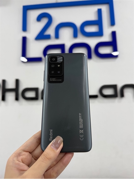 Điện thoại Redmi 10 - Mediatek Helio G88 - 4/128GB - Màu xanh xám - Ngoại hình 96% - Pin phồng , cam sau trầy , kính cam nứt , lưng trầy , màn hở sáng , ám hồng - Kèm sạc