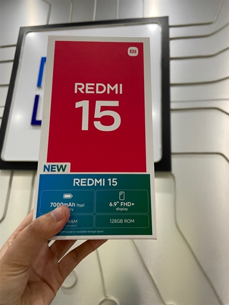 Điện thoại Redmi 15 - Snapdragon 685 - Ram 6/128GB - Màu đen - Openbox