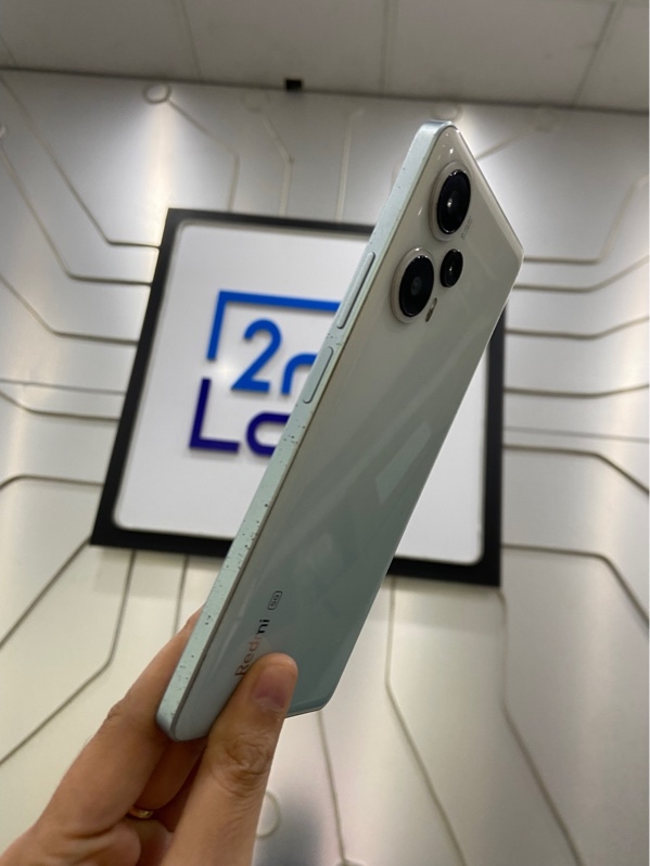 Điện thoại Redmi Note 12 Turbo - Snapdragon 7 plus gen 2 - Ram 8/256GB - Bản nội địa - Màu trắng xanh - Ngoại hình: 97% - Màn ám hồng vừa - Body