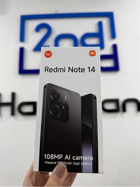 Điện thoại Redmi Note 14 - Mediatek Helio G99 Ultra - 6/128GB - Màu trắng tím - Ngoại hình 98% - Cấn 2 góc - Box , sạc zin 33w