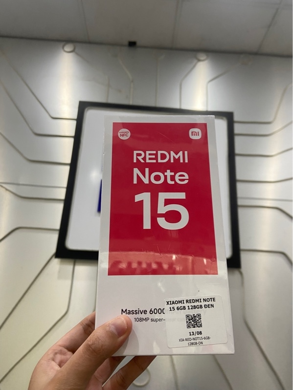 Điện Thoại Redmi Note 15 - 6/128GB - Màu đen - Newseal