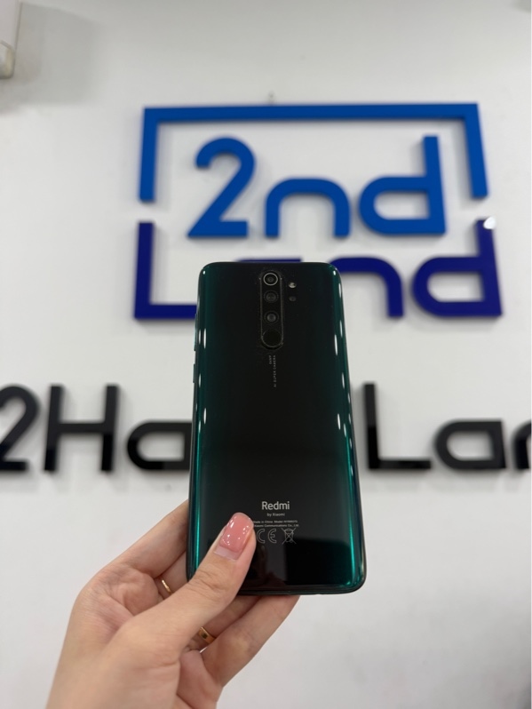 Điện thoại Redmi Note 8 pro - MediaTek Helio G90 - 6/64gb - Màu xanh - Ngoại hình 97% - Màn ám hồng, trầy xước - Kèm sạc