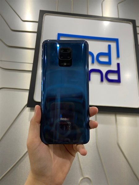 Điện thoại Redmi Note 9S - Ram 6/128GB - Tám nhân - Màu xanh - Ngoại hình: 97% - Màn ám viền hồng, bể góc lưng trầy dăm viền , Cam x1 đốm - Body