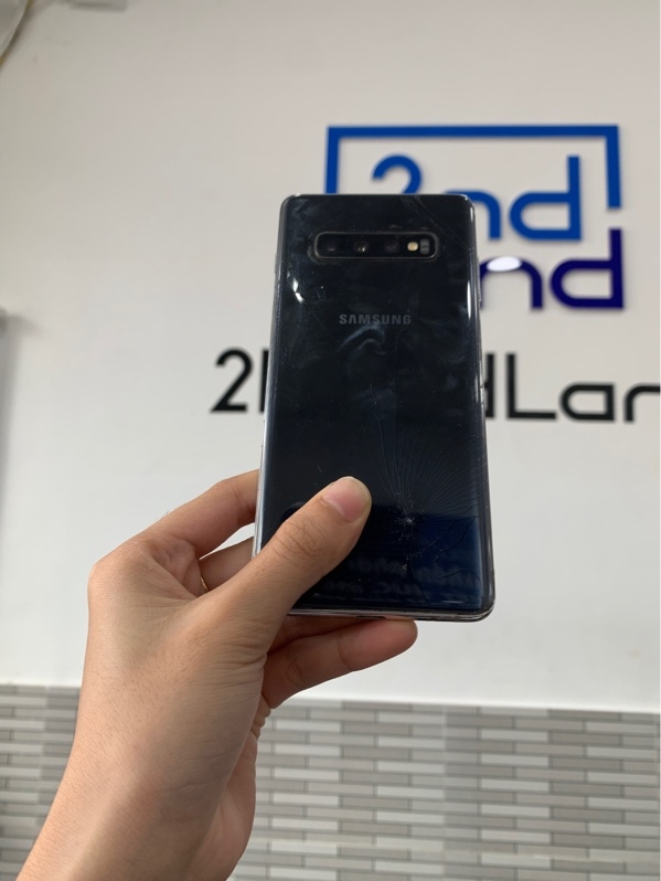 Điện thoại Samsung Galaxy S10+ - Exynos 9820 - Ram 8GB/128GB - Màu đen - Ngoại hình: 96% - Bể lưng, màn lưu ảnh, mất nút canh bixby, loa trên rè - Body - SP KHÔNG BẢO HÀNH