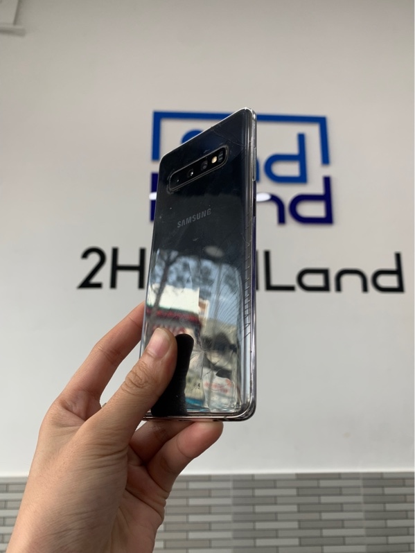 Điện thoại Samsung Galaxy S10+ - Exynos 9820 - Ram 8GB/128GB - Màu đen - Ngoại hình: 96% - Bể lưng, màn lưu ảnh, mất nút canh bixby, loa trên rè - Body - SP KHÔNG BẢO HÀNH