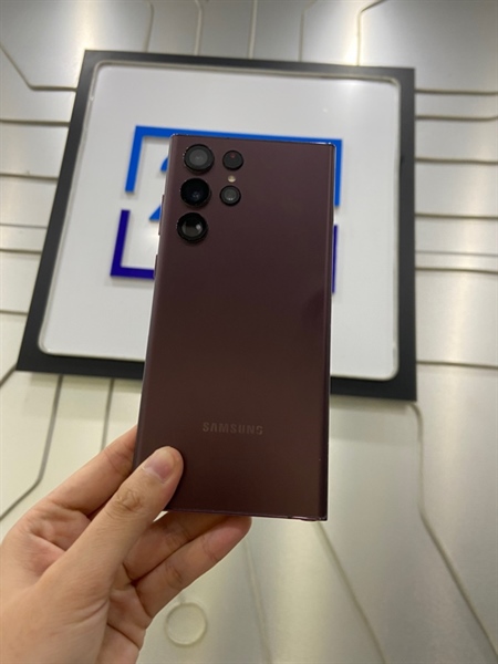 Điện thoại Samsung Galaxy S22 Ultra - SM-S908U - Ram 12/256GB - sim vật lý - 1 esim - Bản mỹ - Màu tím - Ngoại hình: 98% - Body