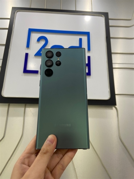 Điện thoại Samsung Galaxy S22 Ultra - Snapdragon 8 Gen 1 - 120HZ - Ram 12/256GB - Pin tốt - Màu xanh - Ngoại hình: 98% - Đã thay lưng - Body