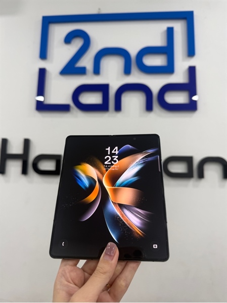 Điện thoại Samsung Galaxy Z Fold 4 - VN 2 sim - Màu xanh - Ngoại hình 97% - kẹt bản lề nhẹ - Body 1
