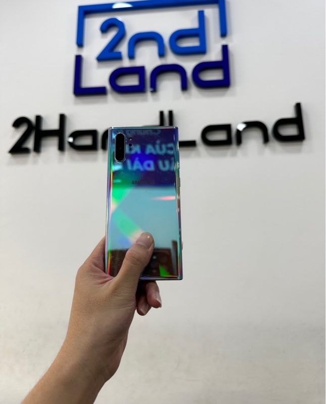 Điện thoại Samsung Note 10+ - Mã Hàn - Ram 12/256GB - Màu bạc - Ngoại hình 97% - Màn lưu ảnh nặng - Kèm bút