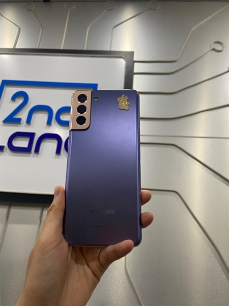 Điện thoại Samsung S21+ 5G - 8/128GB - Máy pin ổn - Màu tím - Ngoại hình: 98% - Màn sọc nhẹ , mặt lưng bung keo - FullBox ( bán xác ) 1