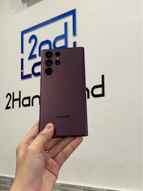 Điện thoại Samsung s22 ultra - Snap 8 elite gen 1 - Ram 8gb/128gb - Màu tím - Ngoại hình: 96% - Body + màn trầy, ám hồng lướt - Body