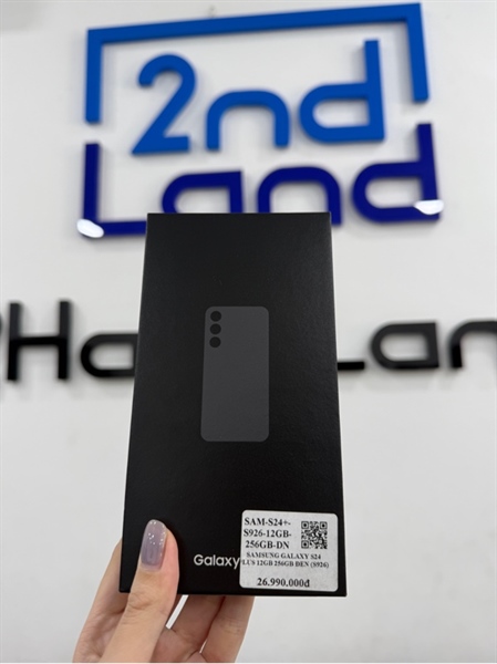 Điện thoại Samsung S24 Plus (SM-S926B/DS) - 12/256GB - Bản quốc tế - 2 sim vật lý - Màu xám - Ngoại hình 97% - Trầy viền - Còn BH SS 10/12/2025 - Box , sạc