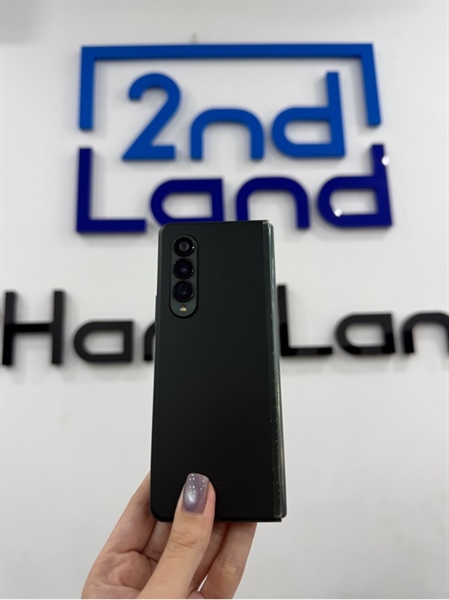 Điện thoại Samsung ZFold 3 - Snap 888 - 12/256GB - Máy quốc tế - Màu xanh - Ngoại hình 97% - Rạn màn , bản lề trầy nhiều , màn ám vàng , màn trầy , cam sau trầy , tróc sơn viền cam - Kèm sạc