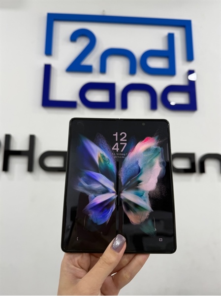 Điện thoại Samsung ZFold 3 - Snap 888 - 12/256GB - Máy quốc tế - Màu xanh - Ngoại hình 97% - Rạn màn , bản lề trầy nhiều , màn ám vàng , màn trầy , cam sau trầy , tróc sơn viền cam - Kèm sạc 1
