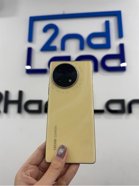 Điện thoại Tecno Camon 30S - Mediatek Helio G100 - 8/256GB - Màu vàng - Ngoại hình 98% - Kèm sạc