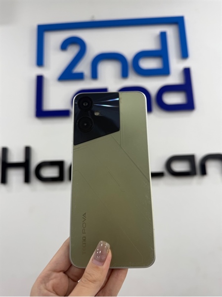 Điện thoại Tecno Pova Neo 3 - Helio G85 - 8/128GB - Màu vàng - Ngoại hình 97% - Màn ám hồng - Kèm sạc