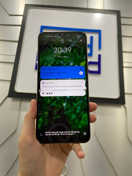 Điện thoại Vivo Y16 - Lõi tám - Ram 4/128GB - Màu vàng - Ngoại hình: 97% - Lưng tróc, màn ám viền hồng nặng - Body 3