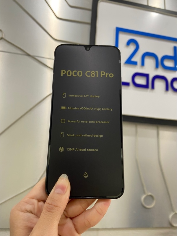 Điện thoại Xiaomi POCO C81 Pro - 4GB - 128GB - Bản quốc tế - Màu đen - Openbox