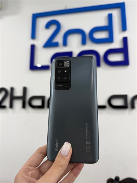 Điện thoại Xiaomi Redmi 10 - Mediatek Helio G88 - 4/64GB - Màu xám - Ngoại hình 96% - Màn ám hồng , hở sáng cạnh dưới , trầy xước nhiều , hở lưng , mẻ màn - Body