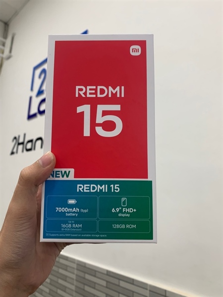 Điện thoại Xiaomi Redmi 15 - Snap 685 - 8/128GB - Màu đen - Ngoại hình: 98% - Box