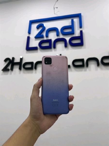 Điện thoại Xiaomi Redmi 9C - 4/128GB - Màu hồng xanh - Ngoại hình 96% - Trầy nhiều , viền màn ám xanh nhiều , nút nguồn lờn nhẹ - Body