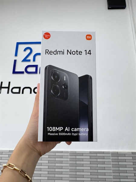Điện thoại Xiaomi Redmi Note 14 - Helia Gr99 Ultra - 6/128GB - Màu đen - Ngoại hình 98% - Body, kèm box