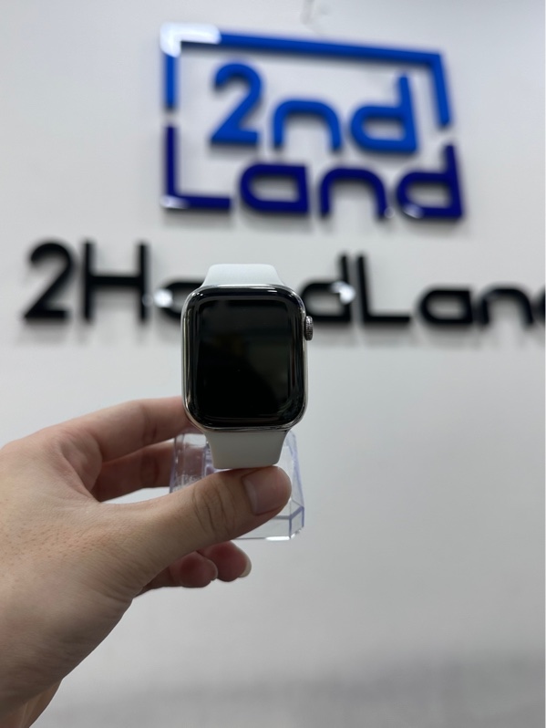 Đồng Apple Watch Series 8/45mm - VN/A - LTE có Esim - Pin 90% - Viền thép - Màu bạc - Ngoại hình 98% - Kèm sạc