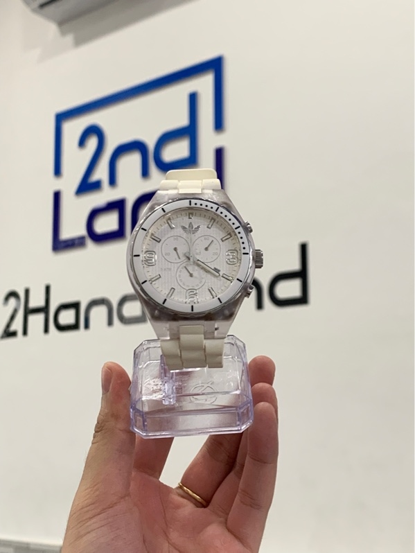Đồng hồ Adidas ADH2533 Cambridge Chronograph - 47mm - Màu trắng - Ngọai hình: 97% - Mặt trầy, bụi trong nhẹ - Body